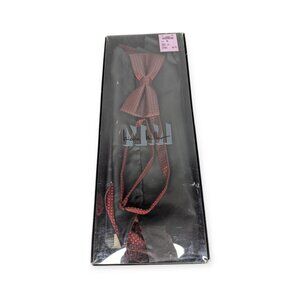 Nicole Miller Cummerbund, Vest & Bowtie 3 Piece Set in Maroon Red Size XL